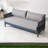 Nord Aluminum Patio Loveseat With Cushions