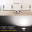 Ensemble d'éclairage sur rail à 4 lumières DEL, projecteur de plafond à 4 voies avec têtes rotatives flexibles, comprend 4 ampoules DEL GU10 4W 400LM 5000K blanc-128827491