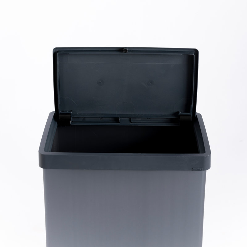 Curver Verto 54 Litre Touch Top Kitchen Bin , Blue