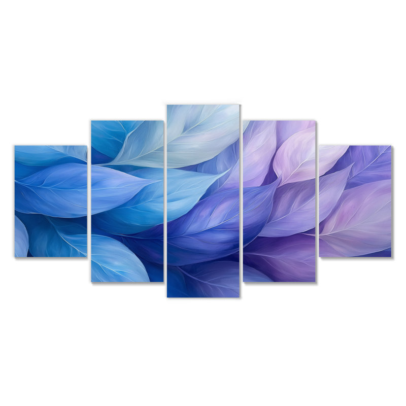 Feuilles flottantes en mauve nk River IV - Feuilles - Art mural traditionnel pour salon diamant