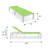 Marlin Modern Aluminum Outdoor Reclining Chaise Lounge - Weather-Resistant Sling Patio Chair for Poolside & Sunbathing-2070308402-2070308407