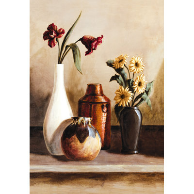 Country Flowers - Wrapped Canvas Print