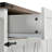53.5'' X 28.54'' 36.5'' Kitchen Island With Power Supply And Metal Handle, White Cabinet Brown Countertop 53.5" Style Outlet Drop Leaf, Countertop, Rolling Cart Storage For Dining Room-981450346-981450345