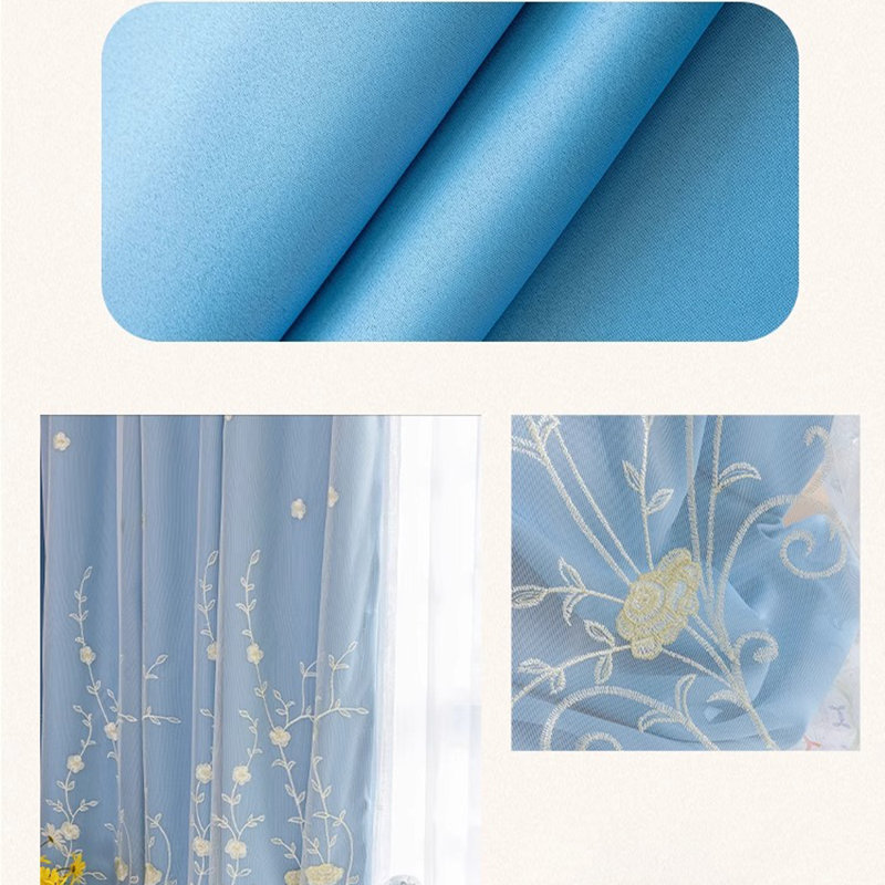 Rideaux à double couche convenant aux salons, chambres à coucher, balcons, etc., 1 panneau, L 78 po x L 106 po