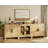 Farmhouse TV Stand For Tvs Up To 85 Inch, 3-Piece Modular Entertainment Center With Glass And Wood Doors,  Media Console For Living Room, Bedroom, Home Theater-1923191153