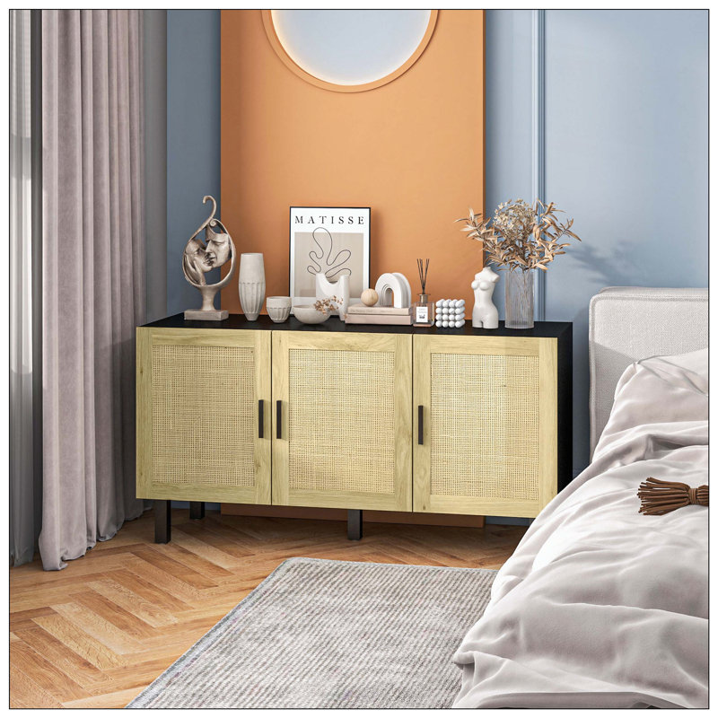 Avec 4 portes pour les armoires de buffet, les armoires de rangement vernies, la console de contrôle American Retro, le salon, la chambre à coucher, la salle à manger