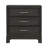 Keniston Rubberwood 3-Drawer Nightstand