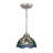 Meyda Tiffany & Stained Glass 1 - Light Nickel Single Pendant