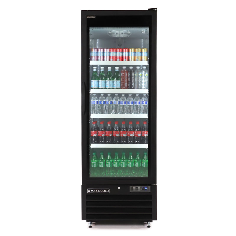 Maxx Cold 27" Glass Door Merchandiser Refrigerator, Single Door