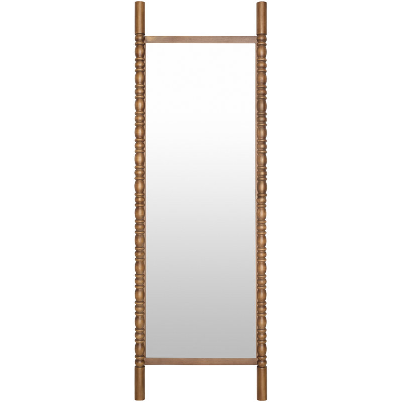 Galey Alix x Livabliss Bennet Mirror, 65" x 22", Brown Wood