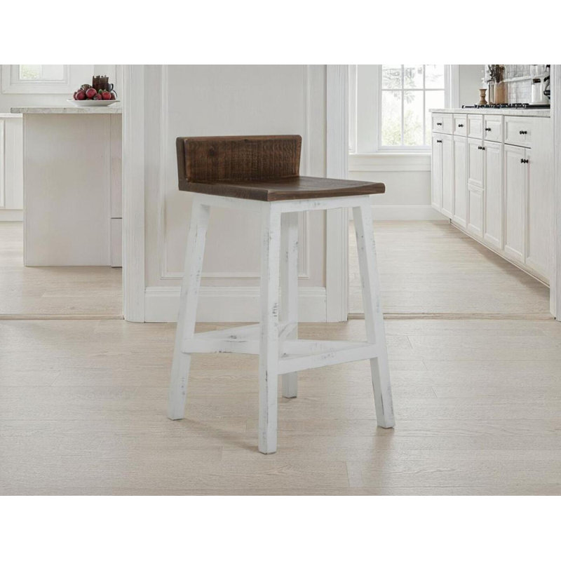 Tabouret de comptoir 24 po Foskey, Noyer, Espresso, Tabouret de bar (siège d’une hauteur de 30 po)
