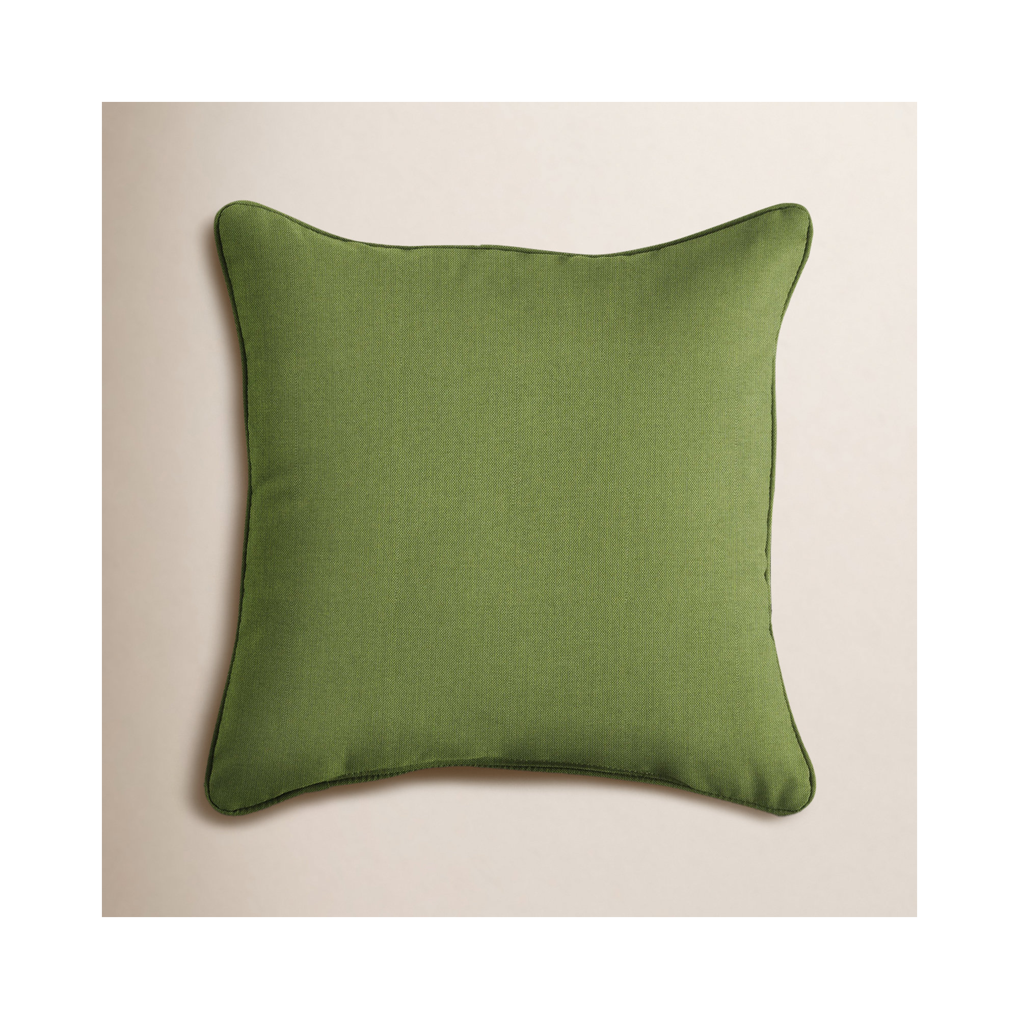 Hansah Indoor/Outdoor Throw Pillow, Sunbrella Spectrum Cilantro, 22" H x 22" W x 6" D