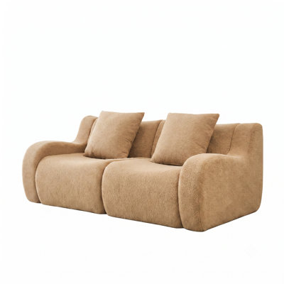 Boneless Modular Sofa No Assembly Required Anti-Slip Design for Living & Bedroom