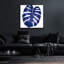 «Welcome To Paradise X3 Indigo» par Janelle Penner, art mural en verre acrylique-1647817019
