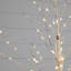 3ft. Pre-Lit Artificial White Birch Tree with 120 Warm White LED Lights