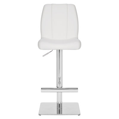 Batista Swivel Upholstered Adjustable Height Bar Stool