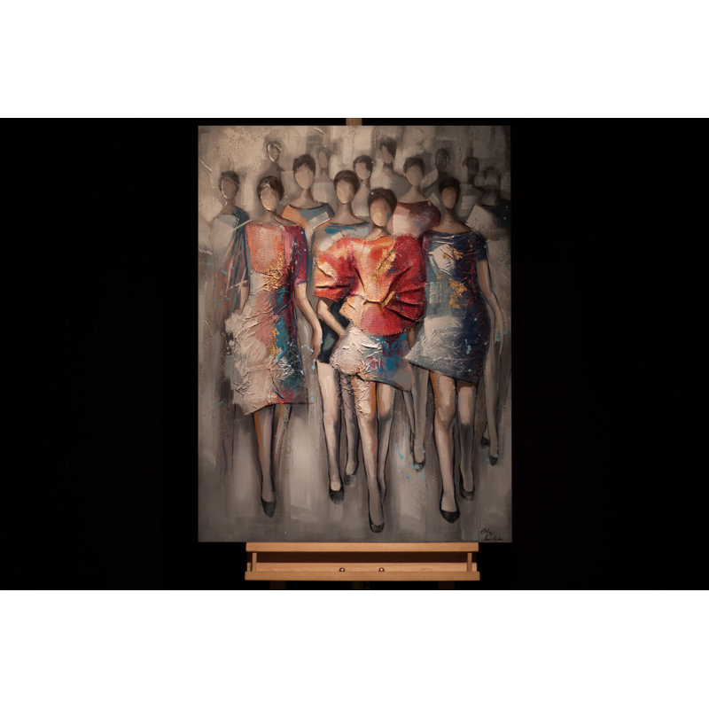 Hand -painted acrylic painting Power Walk