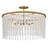 Rubina 30" Six-Light Chandelier w/ Hand-Strung Crystal Strands