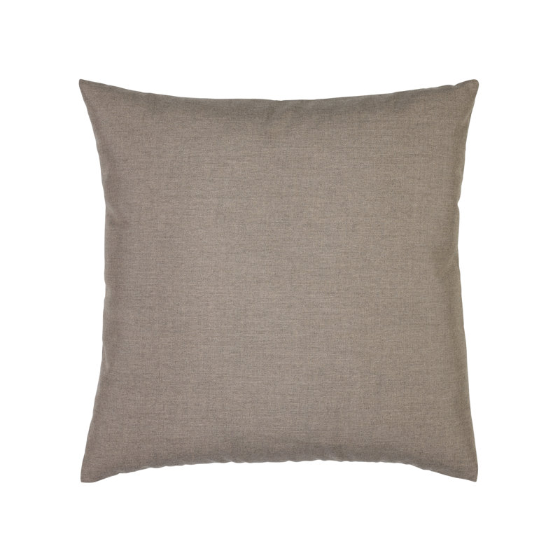 Micro Fringe Outdoor Square Sunbrella® Pillow Cover & Insert, Square 20", Carbon