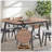 Rebi Walnut & Black Finish Dining Table