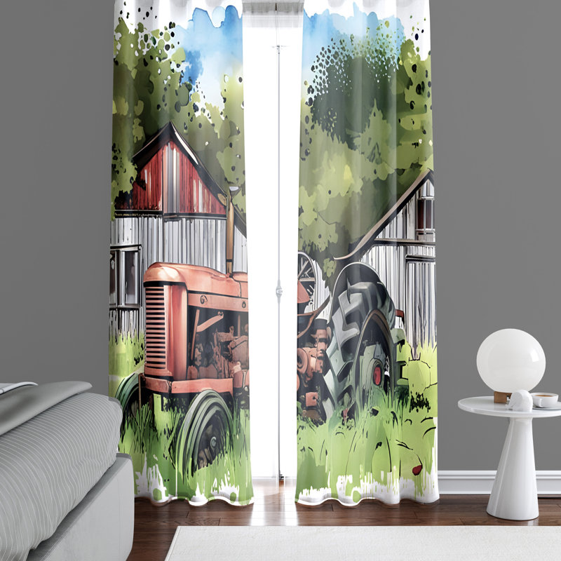 Paire de rideaux semi-transparents Darval, L 40 po x L 82 po