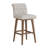 Dorreen Wood And Upholstered Tufted Adjustable Height Swivel Stool-49172510-49172509