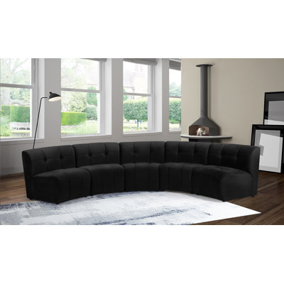 Jedson Velvet Sectional Symmetrical