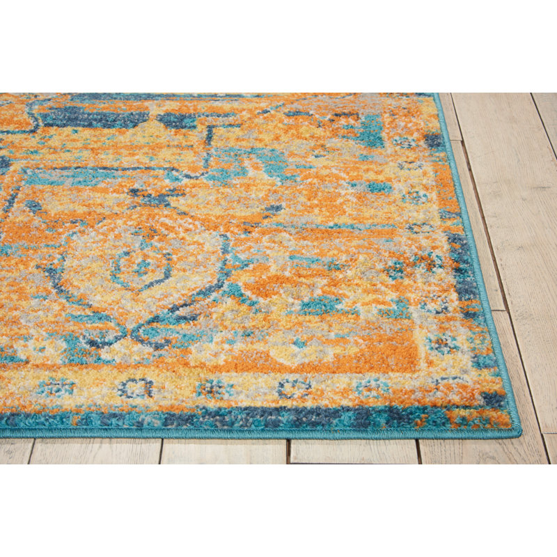Geomar Tufted Gold Rug, Rectangle 114 x 175cm