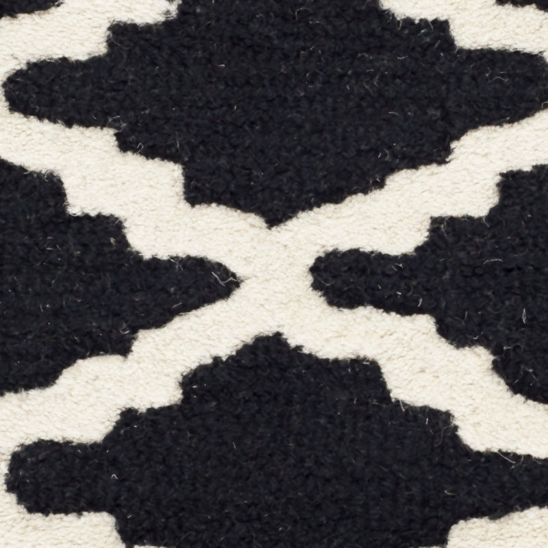 Cannen Hand Tufted Wool Geometric Rug, Rectangle 2' x 3'
