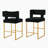 Modern Fashion Counter Height Bar Stools with Unique Square Open Backres-2122435064