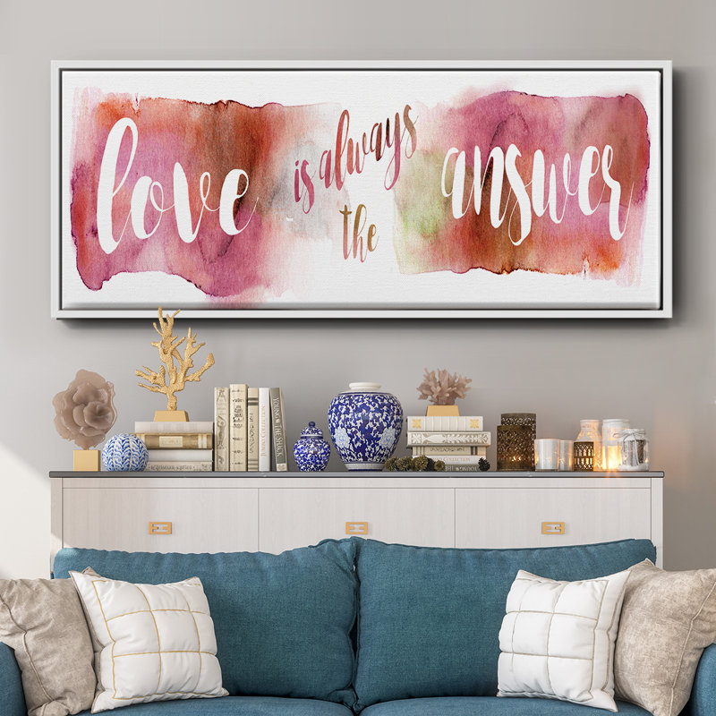 «Love is the Response» - Toile encadrée