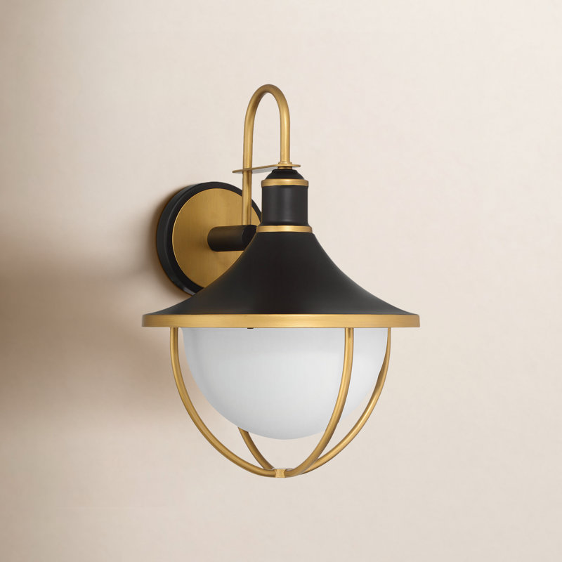 Avangeline Steel Wall Light, 18.75" H x 13.5" W x 14.5" D