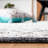 Natura Hand Woven Cotton/Viscose Geometric Rug in Gray/White-1355492155
