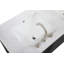 54 inch Double Bathroom Vanity in White-814282244