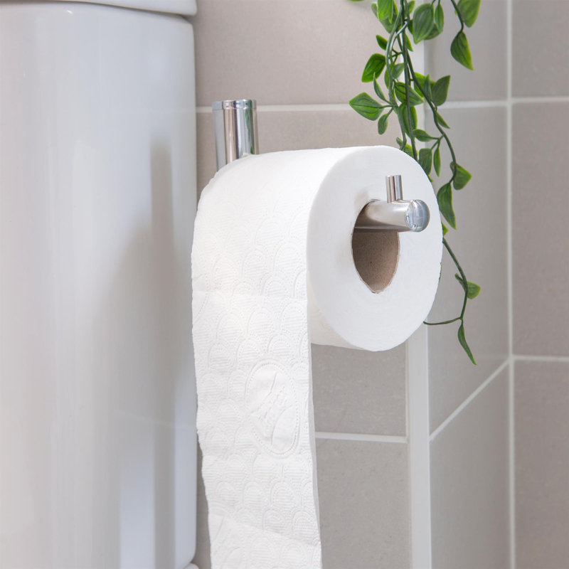 Harbour Housewares - Resin Toilet Brush & Butler, White