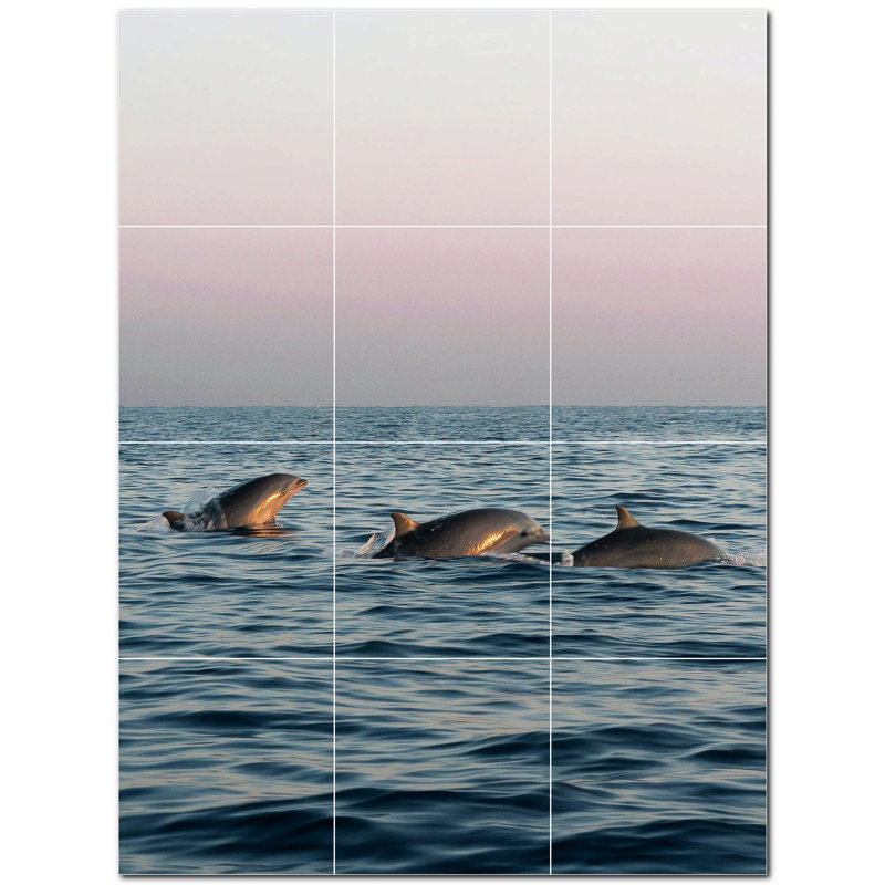 4.25'' x 4.25'' Satin Ceramic Decorative Mural