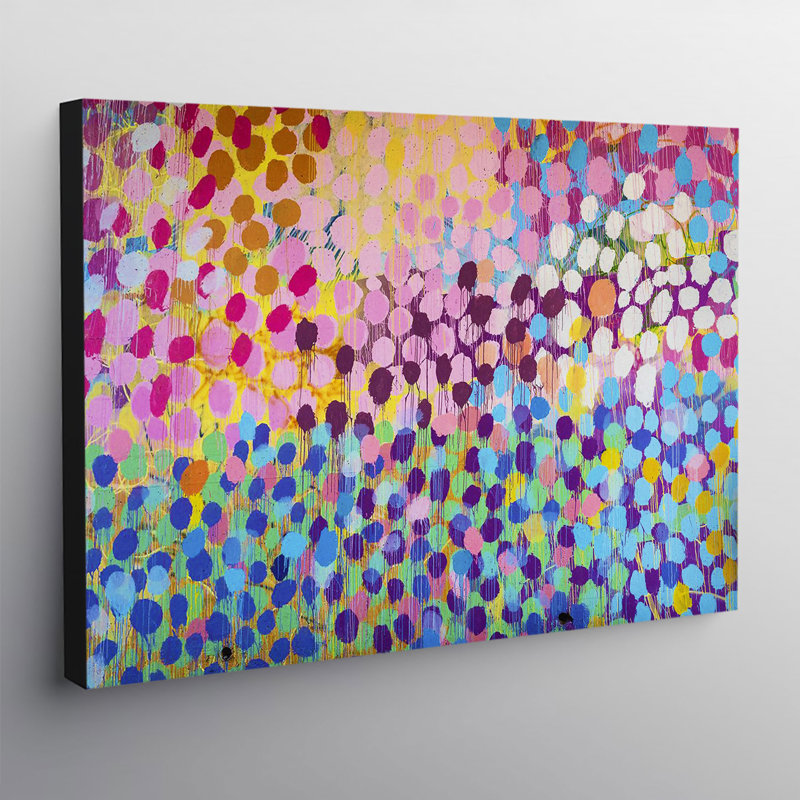 Dots - Wrapped Canvas Painting, 61cm H x 81cm W x 4cm D