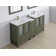 72" Double Bathroom Vanity with Top with Mirror
