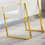 Ensemble de fauteuils de salle à manger Modern Spector, capitonné et base en acier inoxydable-1528930941