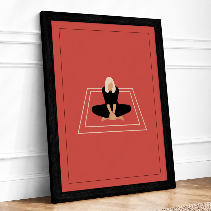 Meditation Frame Minimalist - Print, A4 - 29.7 x 21.0 cm, Black