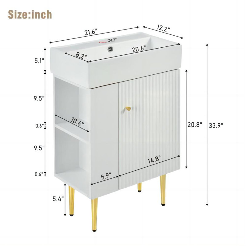 Meuble-lavabo avec dessus Hemington