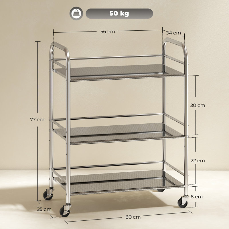 Metal Bar Cart