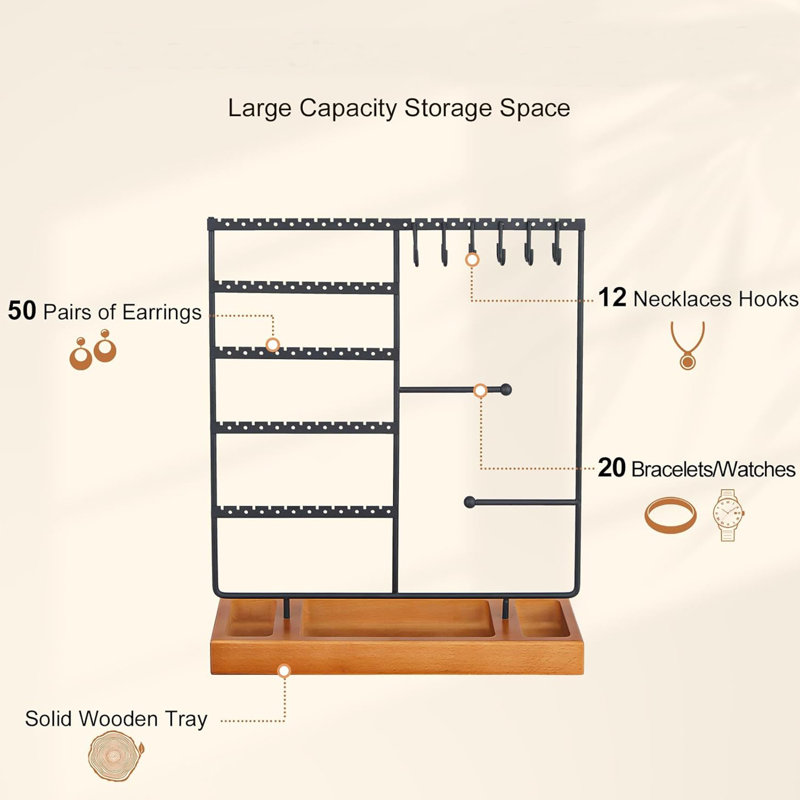 Make Up Jewerly Necklace Watch Earring Storage Holder