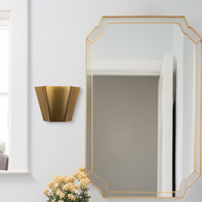 Shelton 10-in Brushed Gold Wall/Vanity Light