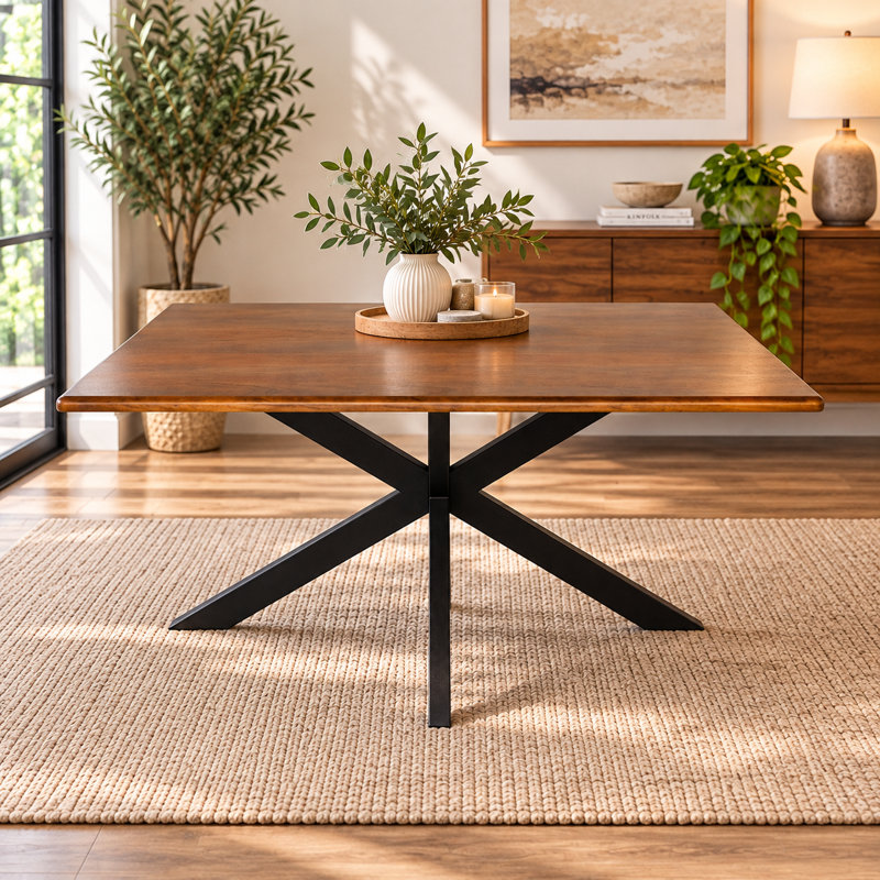 Dining Table with Iron Base