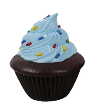 Statue de petit gâteau au chocolat Jahna