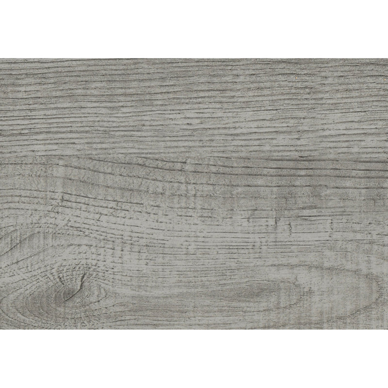 Table d'appoint moderne avec stratifié gris et base en métal noir pour un look élégant et polyvalent