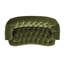 Causeuse Chesterfield La Rosa, velours performance vert olive