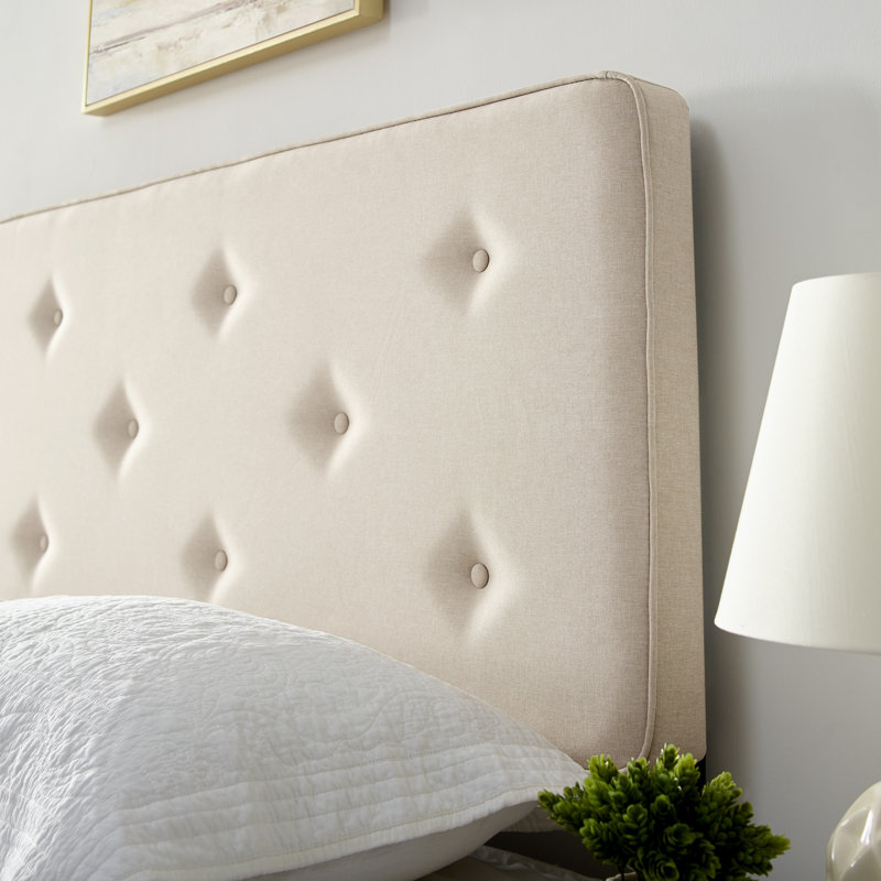 Tête de lit tapissier Sandefjord, Beige, Grand