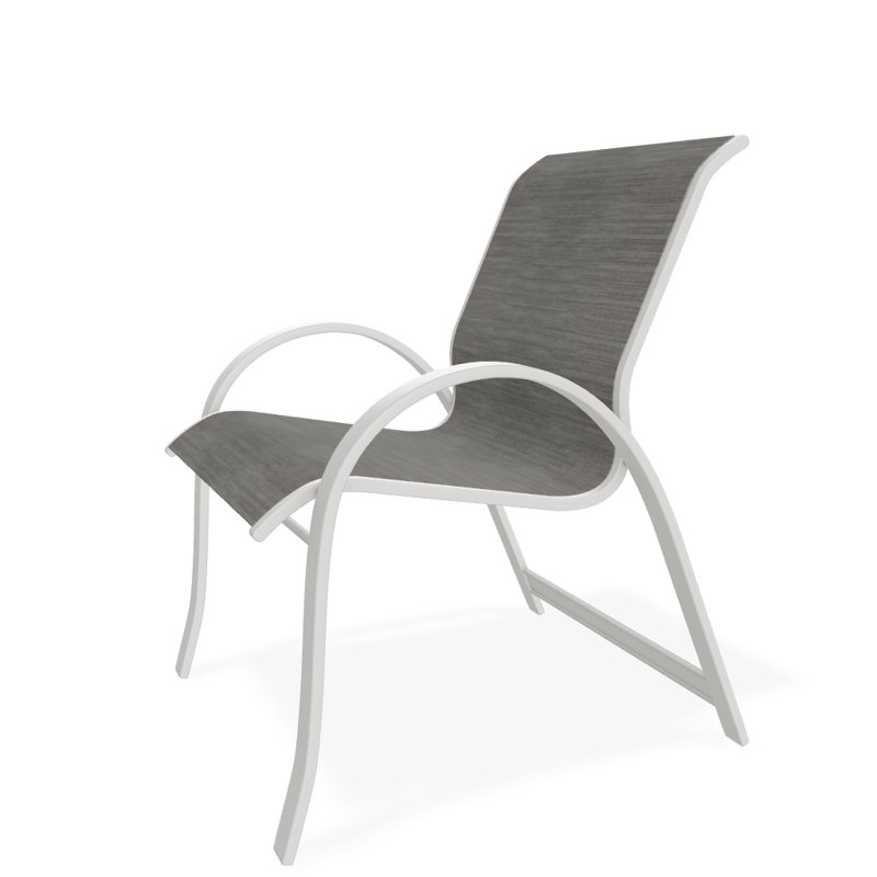 Fauteuil de salle à manger empilable Hiraku, Sicile, Neige